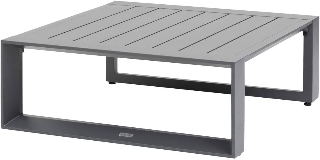 jardinite - Allure Graphite - 79x79x30cm - Table basse jardin alu
