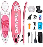 jardinite Paddle Gonflable Adulte 320/335cm, Planche de Stand up Paddle Gonflable 2 Personnes, Si...