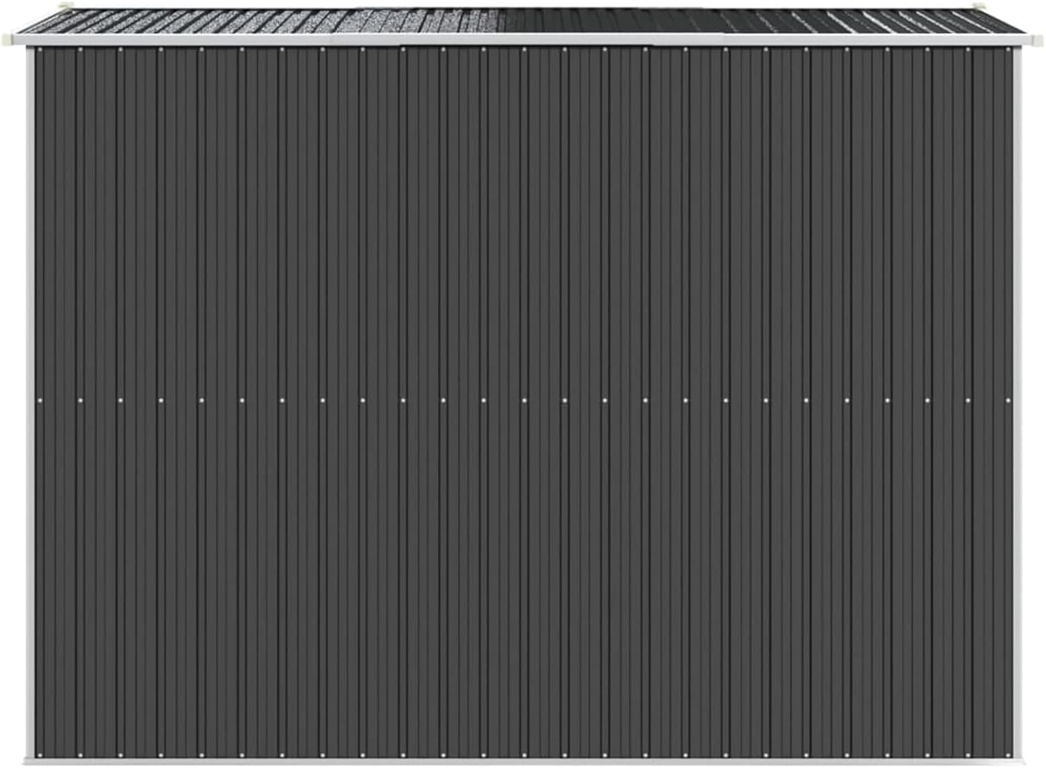Abri de jardin - acier galvanisé, anthracite, 192x274x223 cm, rangement outils