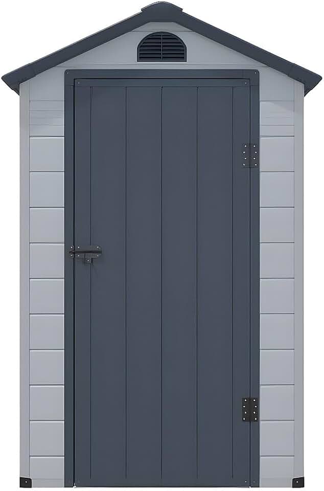 jardinite - CESIO - abri de jardin résine gris 1,39m²