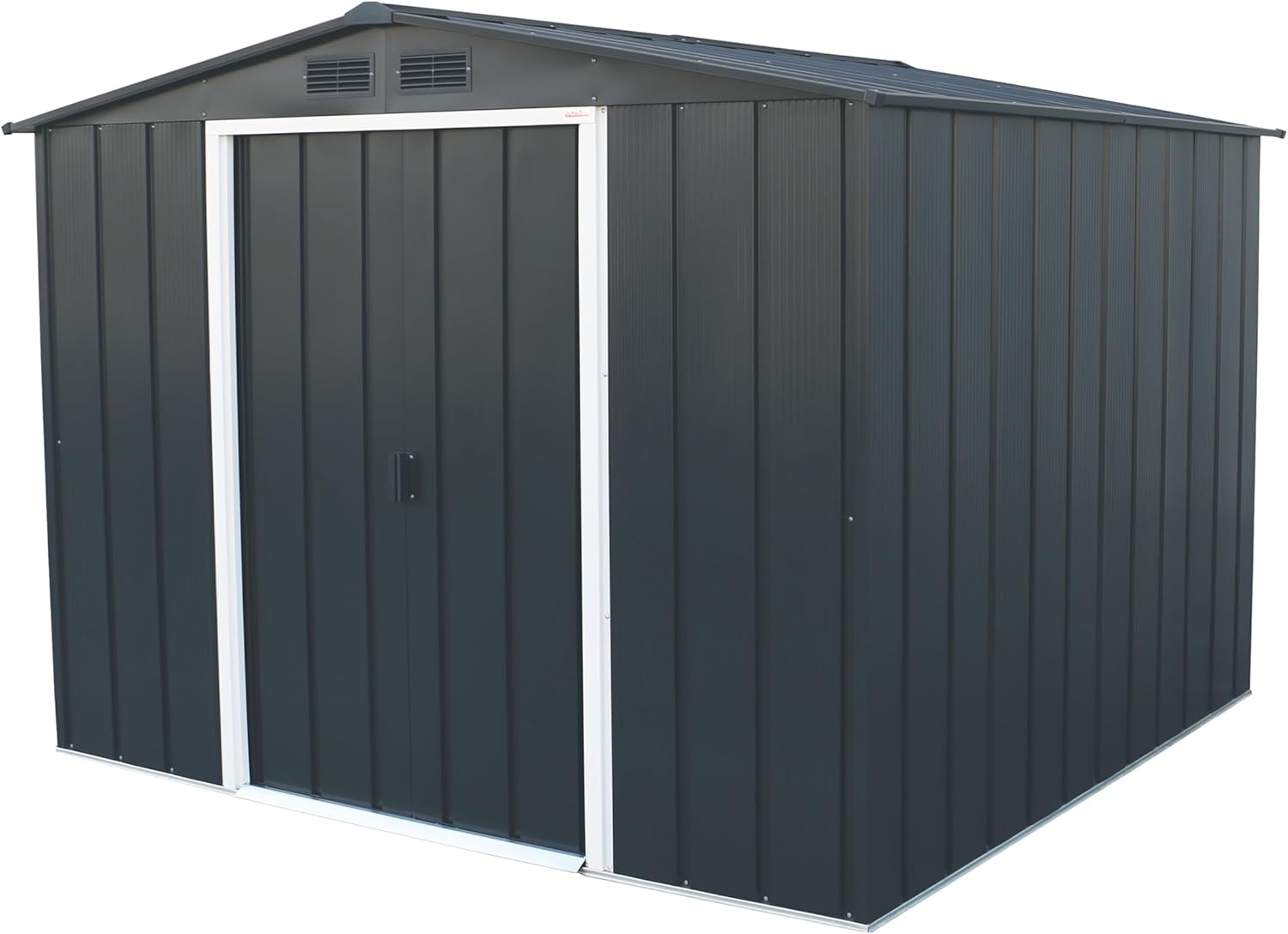 jardinite - ECO 8x8 - 5,89 m² - abri métal, toit renforcé, anthracite