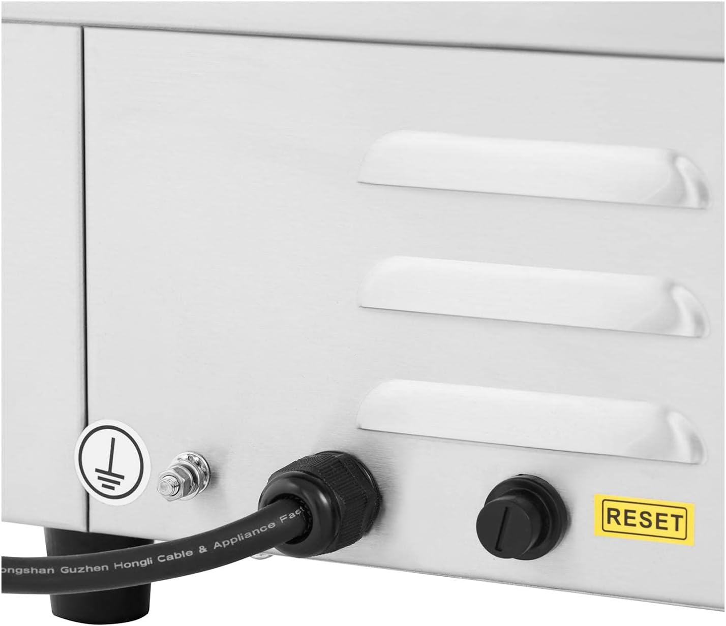 jardinite - Plancha Électrique Lisse Inox 55x35 cm 3000W Restaurant