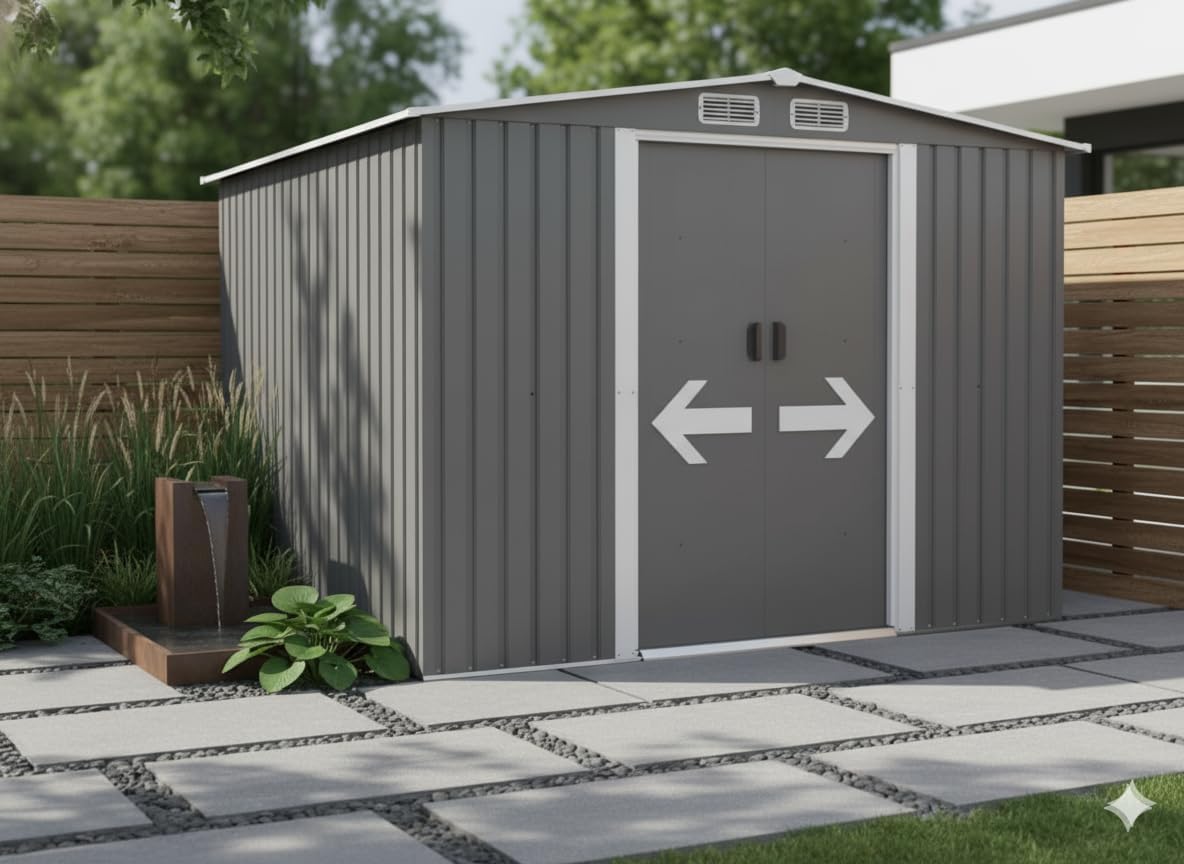 jardinite - Jura - 6.66 m² - Abri métal robuste rangement jardin