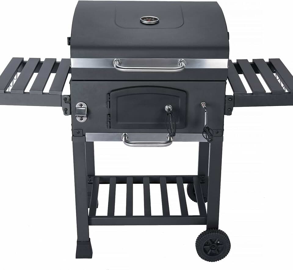 jardinite - Bernard Noir - barbecue charbon, fumoir, tablettes, récupérateur
