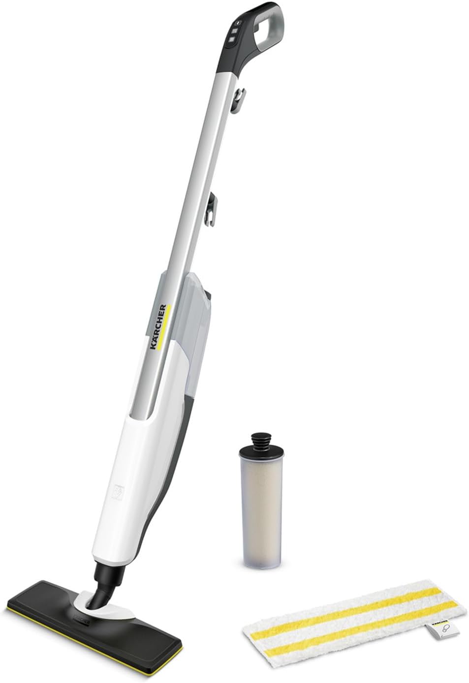 jardinite Nettoyeur Vapeur SC 2 Upright, Préchauffage : 30 s, Surface : 50 m², Réservoir : 0,4 l, Puissance : 1600 W, avec Buse de Sol EasyFix, Serpillière Microfibres, Cartouche Détartrante
