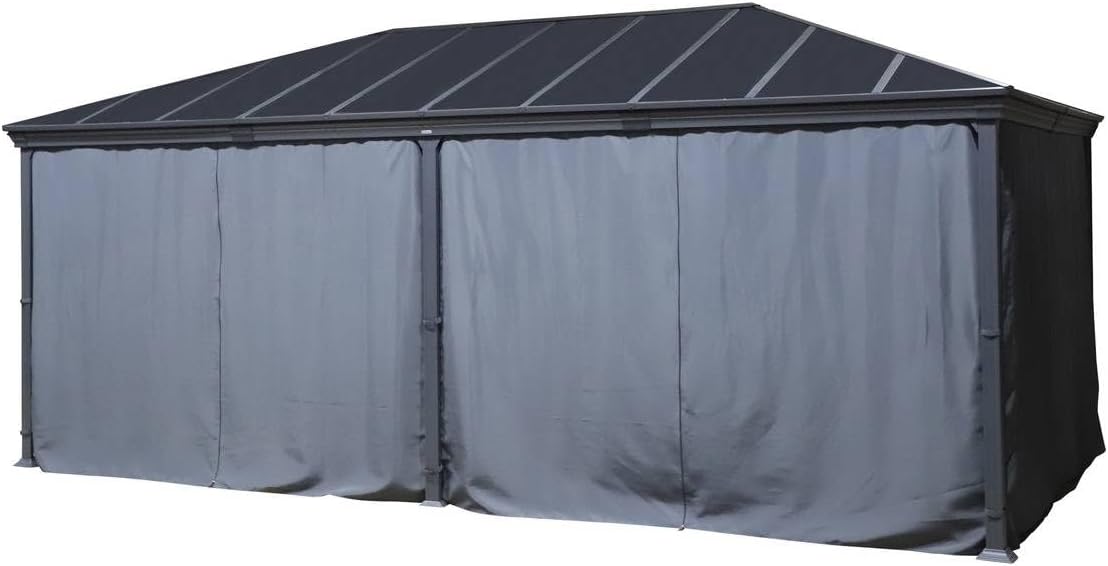 jardinite - Pergola Belize - 3,6x6m - Aluminium et polycarbonate