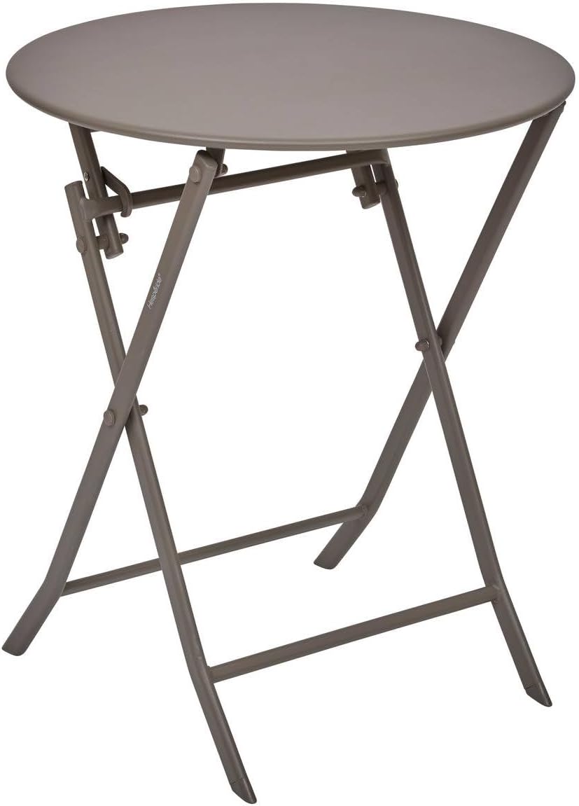 jardinite - Greensboro pliante ronde - 2 places - acier renforcé, antirouille
