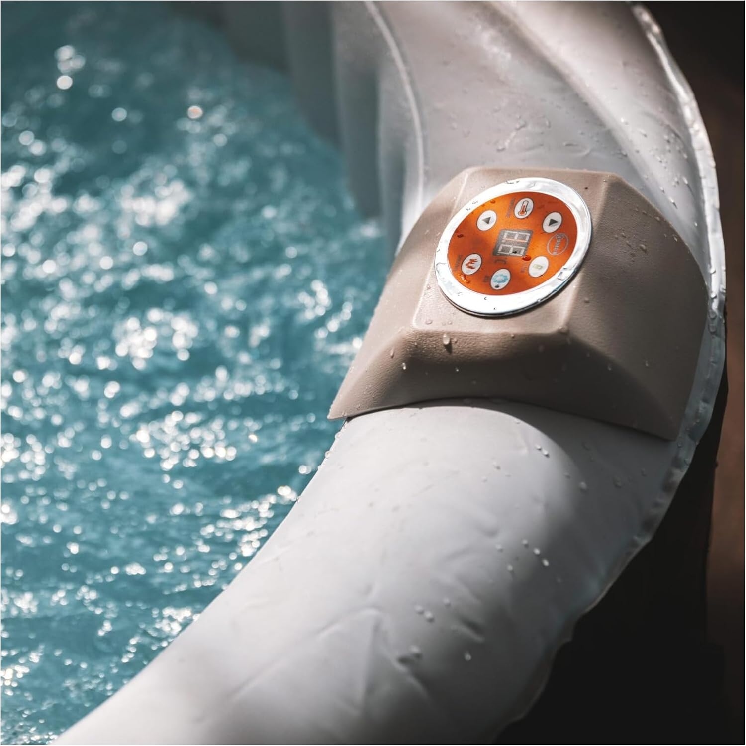 Spa Gonflable 4 Places Rond Ospazia - Diamètre : 185 cm - Filtre et bâche Inclus