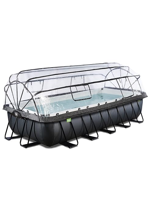 jardinite Piscine Black Leather avec dôme