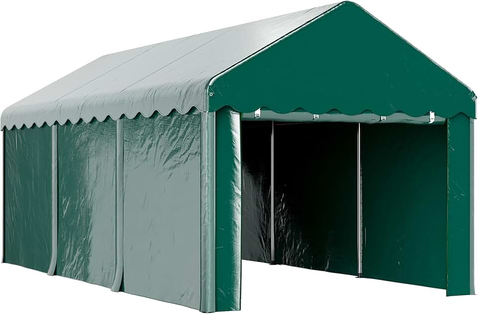 jardinite - Carport Tente série PE - 3x6m - abri voiture UV étanche