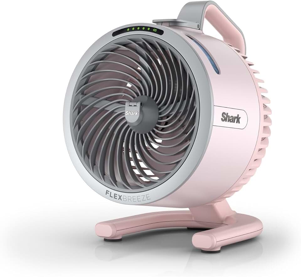 jardinite - FlexBreeze HydroGo - léger, silencieux, intérieur/extérieur, 5 vitesses, sans fil, Quartz FA050EUPK