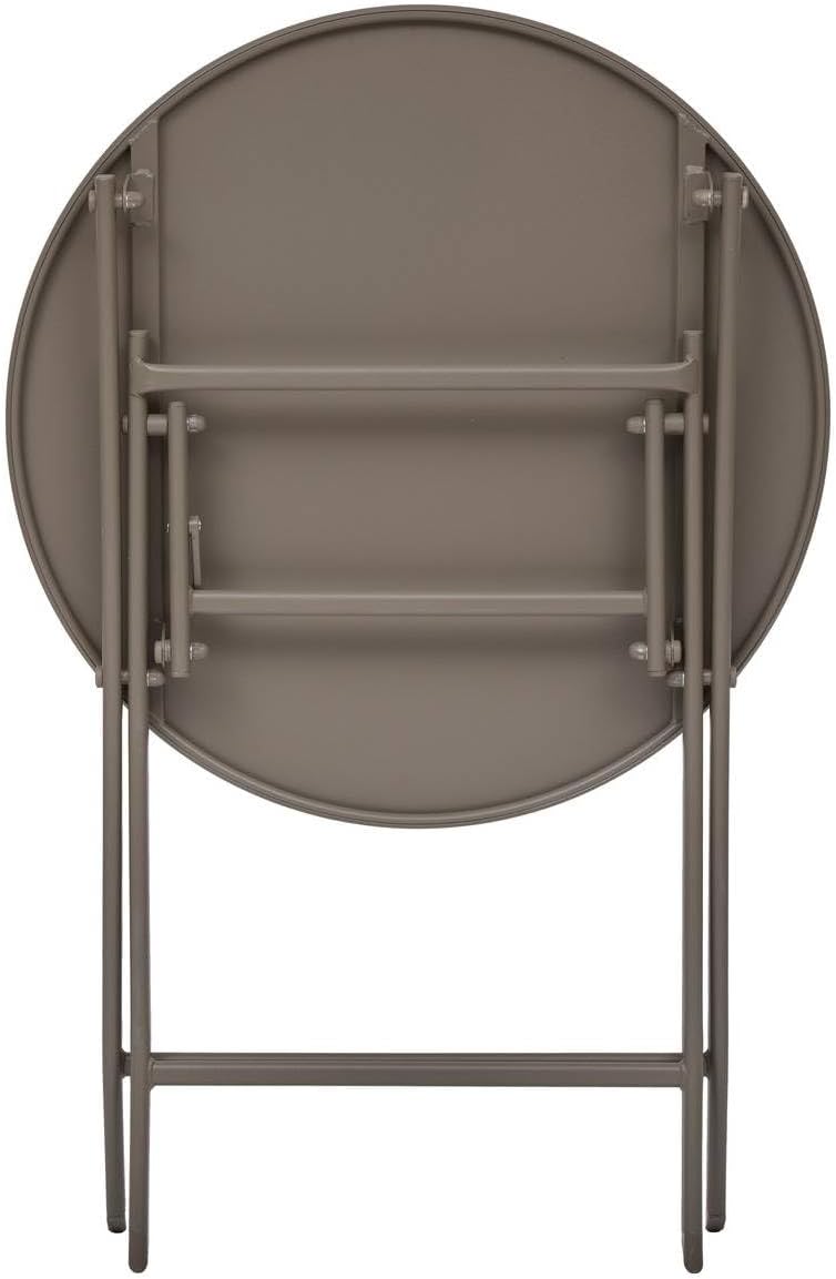 jardinite - Greensboro pliante ronde - 2 places - acier renforcé, antirouille
