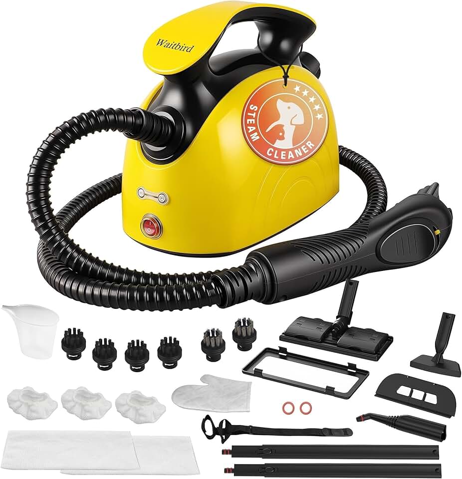 jardinite - Nettoyeur vapeur 21 accessoires, 248°F, sols & canapés