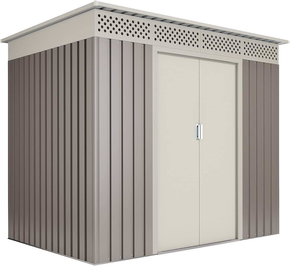 jardinite - Nykop abri de jardin métal 3.02m², 213x142x184cm, garantie 10 ans