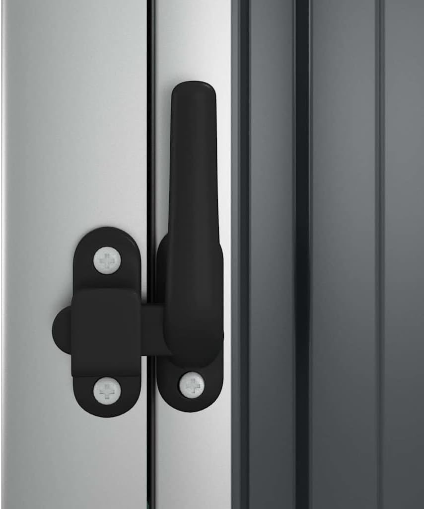 Abri à Outils de Jardin Anthracite 88x89x161 cm Acier galvanisé, Maison & Jardin, Pelouses & Jardins, Vie en extérieur, Structures extérieures, Cabanes & abris de Jardin, Anthracite, (Poids 20.45KG)