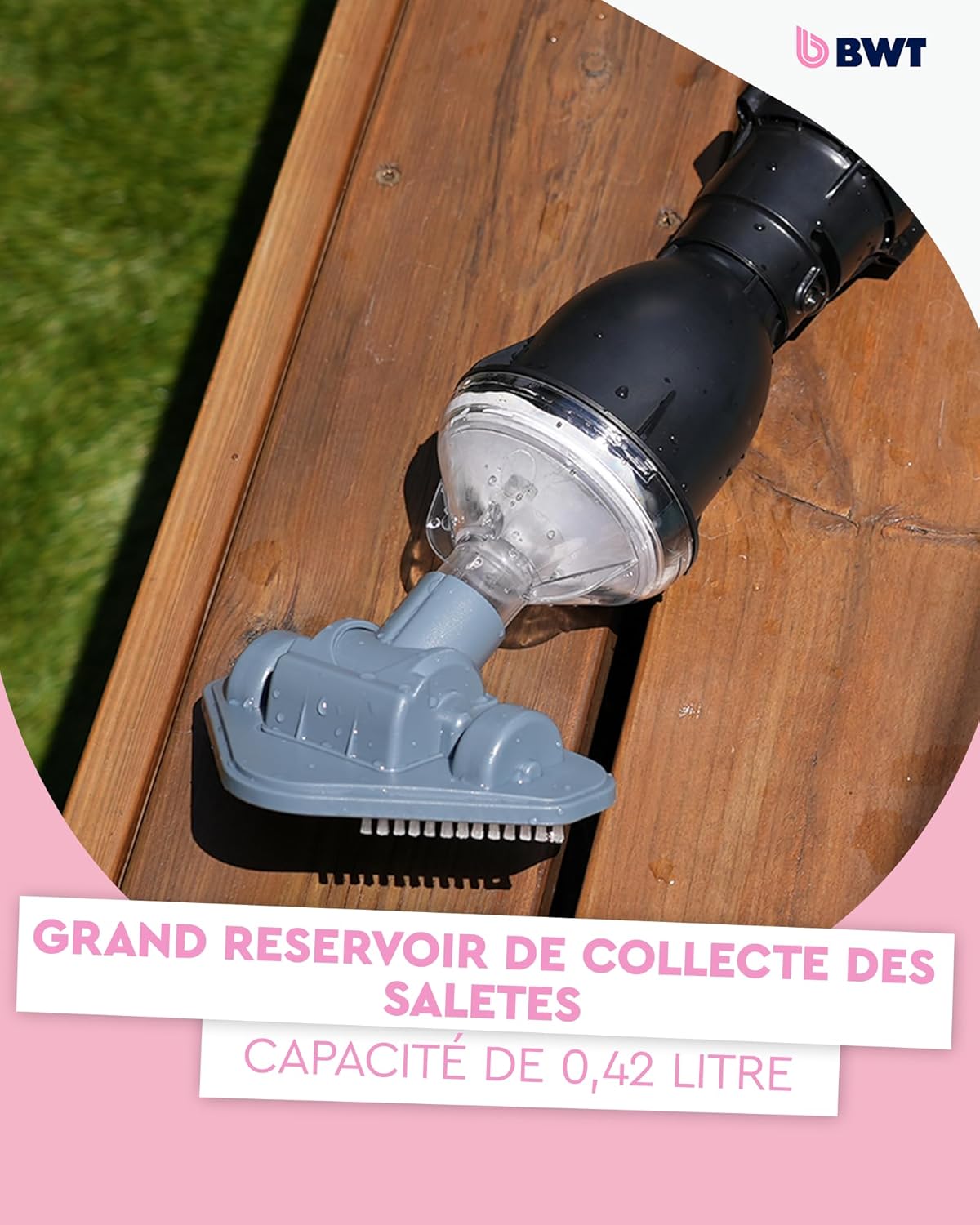 BWT - Robot piscine compact sans fil, sol et parois, grande autonomie, FSA200