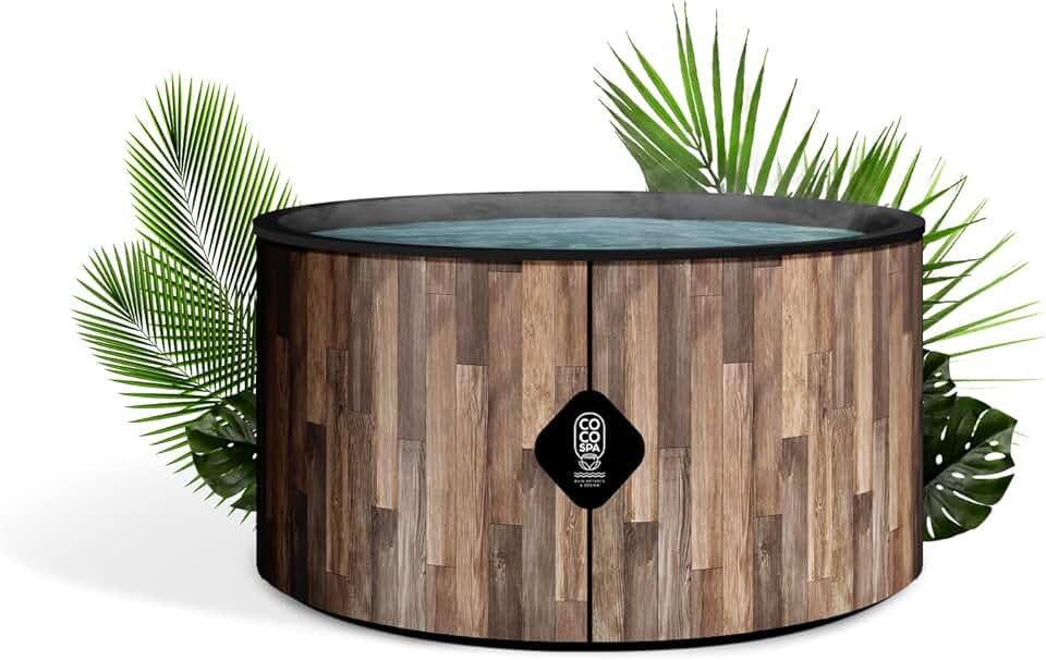 jardinite Nordik Spa Gonflable - 150 cm de diamètre - 800 litres - Moteur 2240 W - 2 à 4 Personnes - Massage 140 Jets