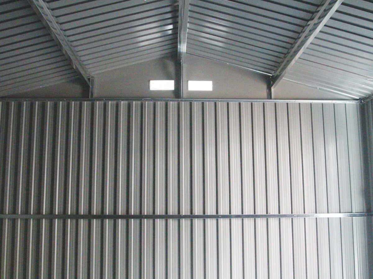 Garage métal Nevada - 15,36m² - porte battante - robuste et spacieux