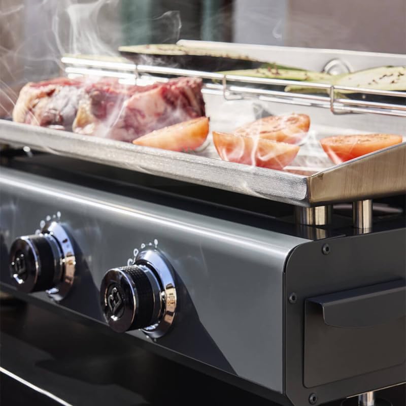 Favex - Silvia II G - 67x34 cm - plancha gaz 3 feux inox, cuisson homogène