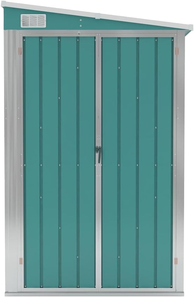 jardinite Abri de Jardin Mural Vert 118x194x178 cm )