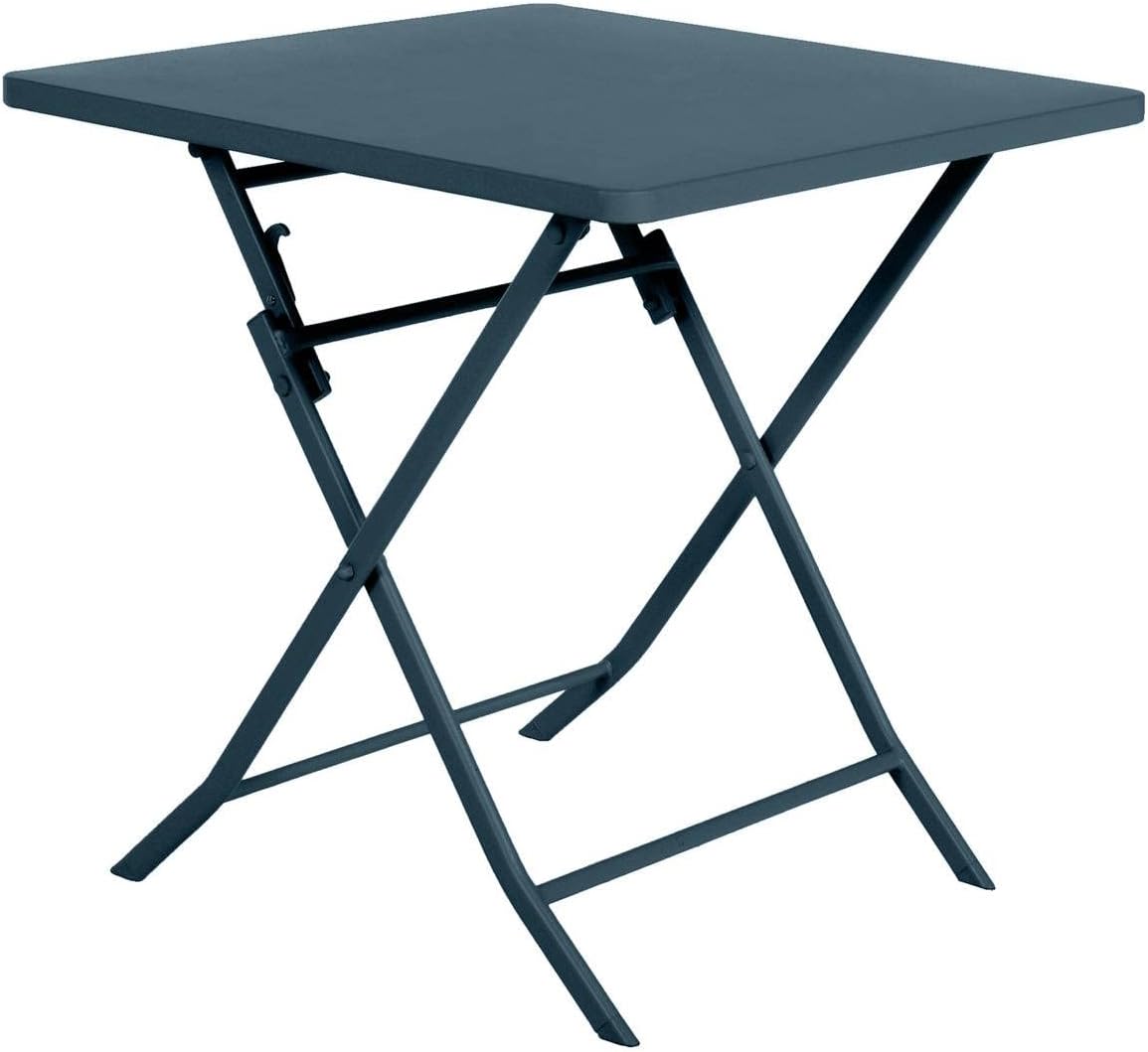 jardinite - Greensboro - table pliante 2 places acier époxy 70x70