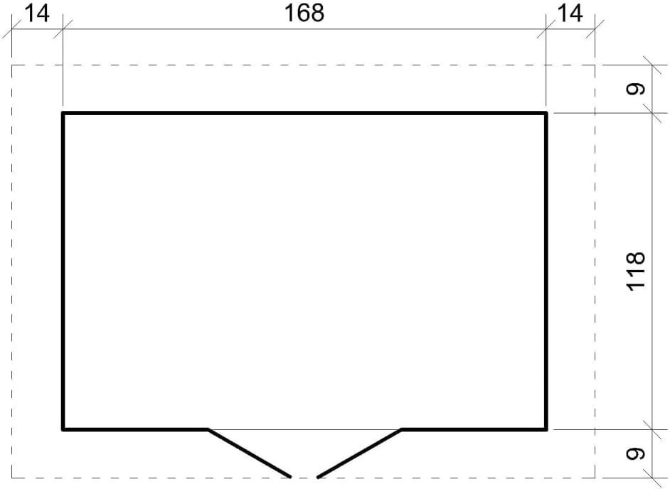Abri de Jardin en Bois avec Sol TRAITÉ - Stockage extérieur I196xL136xH218 cm/ 1.98 m2 Petit abri à Outils, Local à vélos - jardinite M367C+M367G
