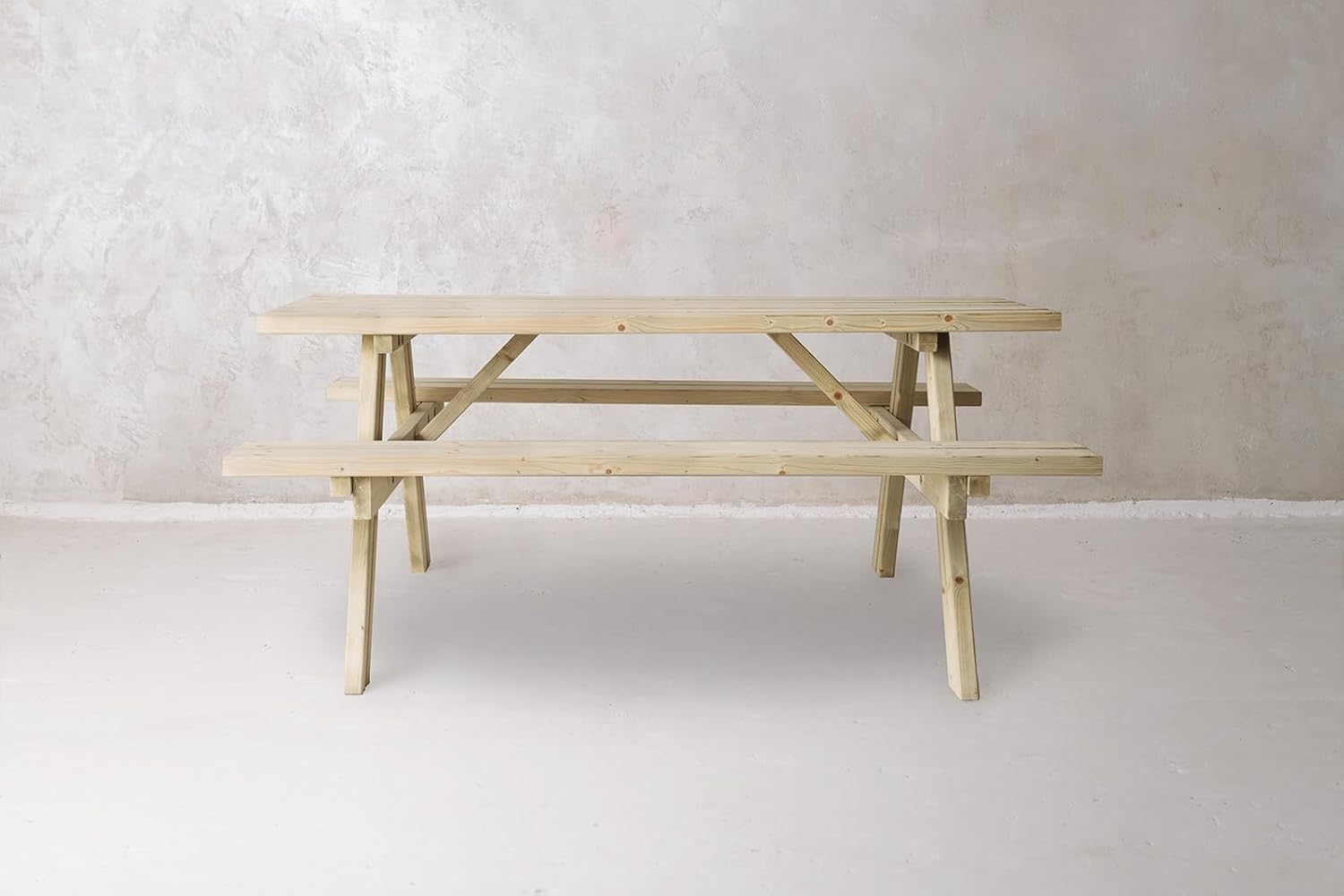 Table de Pique-Nique - Collection UNGURS - Résistante aux intempéries - Sièges pliants, idéale jardin_extérieur - jardinite-