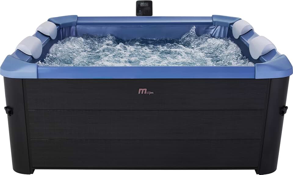 jardinite - Oslo Saphire - 160x160x65 cm - 6 pers, 120 jets massage, LED, chauffage, ozone, jardinite Oslo Saphire