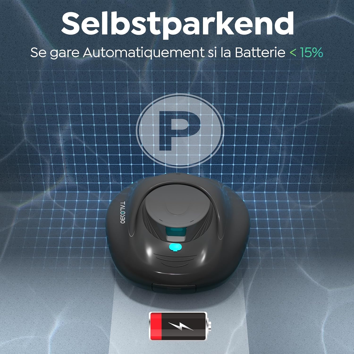 Pleco - Robot de piscine série 130 - 80m² - 130 min, charge rapide 2,5h