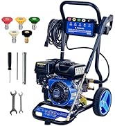 jardinite Nettoyeur Haute Pression Thermique 248 Bar, 3600 PSI 590L/h Laveuse à Essence 210cc 7,0 C...