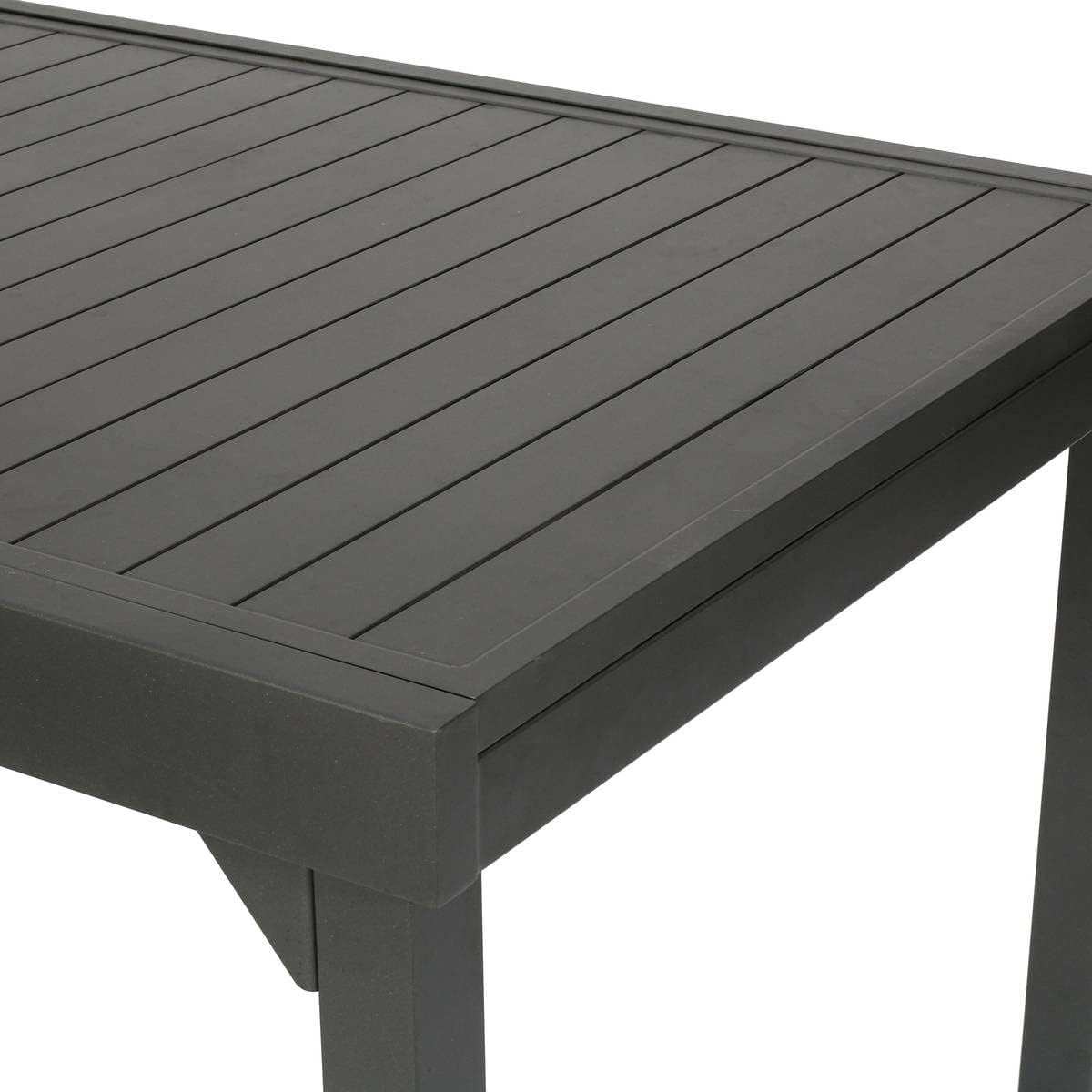 jardinite - Piazza - 230/340x100 cm - table extensible 12 places, aluminium antirouille