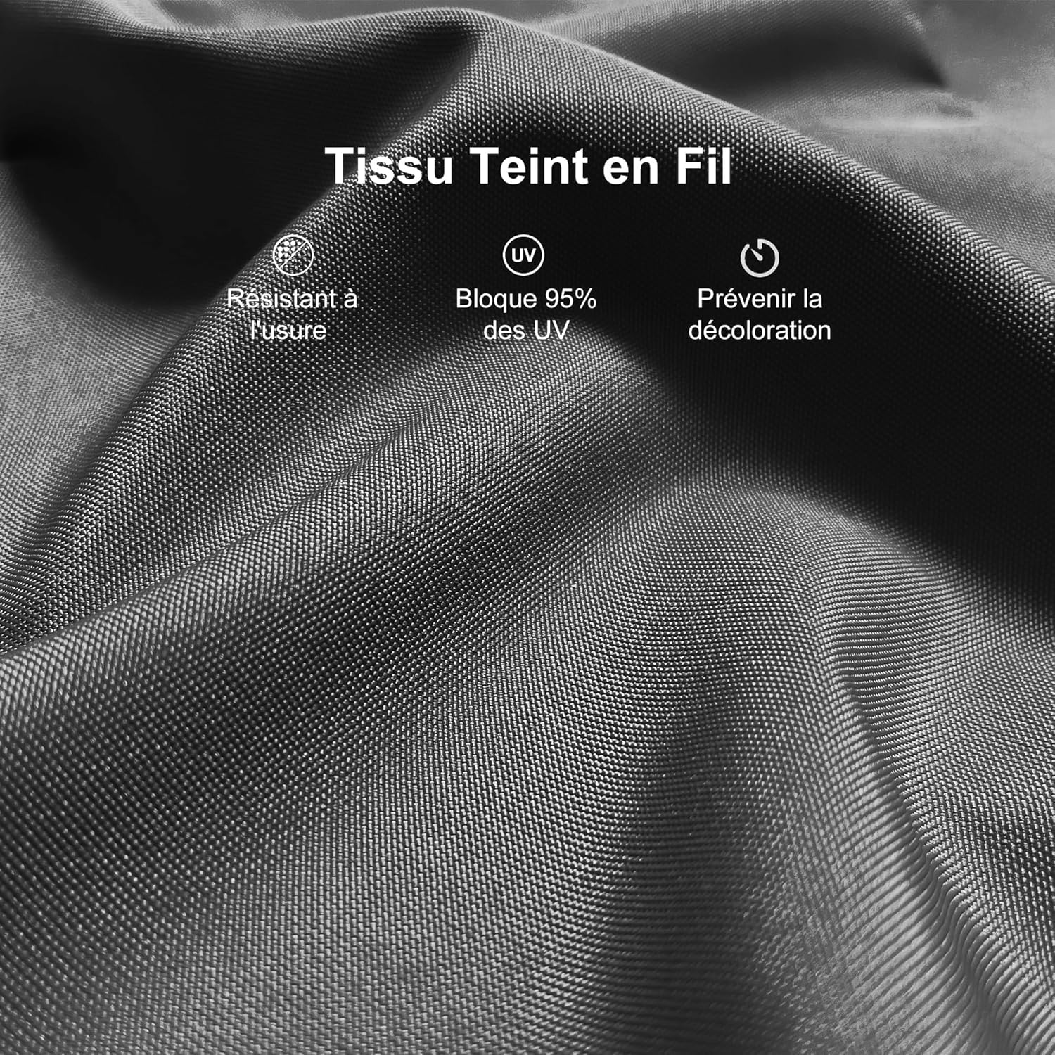 jardinite - pergola aluminium - 4,8x3,5m - LED, toit rétractable, tissu mass teinté, structure résistante