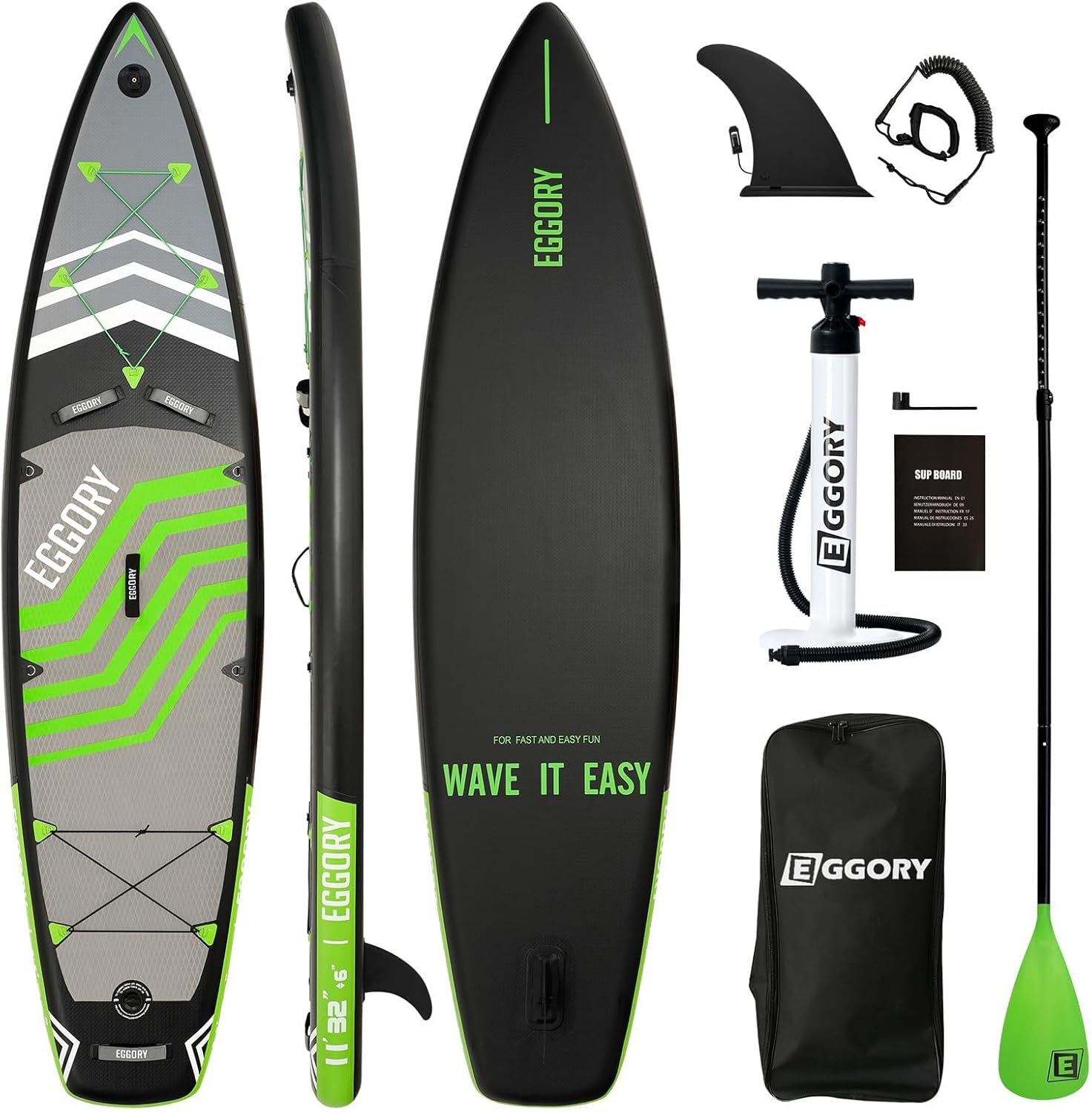 Planche de Surf Gonflable - SUP paddle 320cm, sac à dos, pompe, accessoires complets