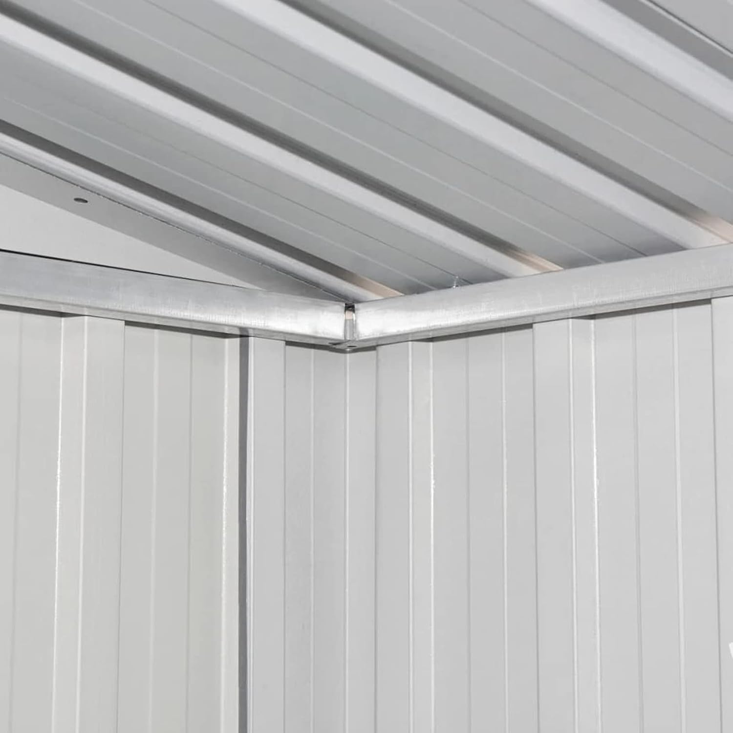Abri de Jardin Métal Gris,Abris De Jardin,Abri De Stockage pour Jardin,Abri D'Outils De Jardin