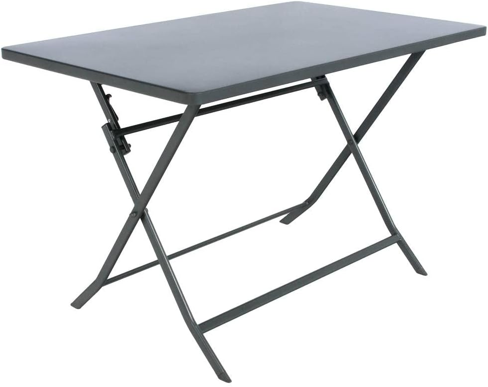 jardinite - Greensboro - 4 places, rectangulaire, acier renforcé, gris graphite