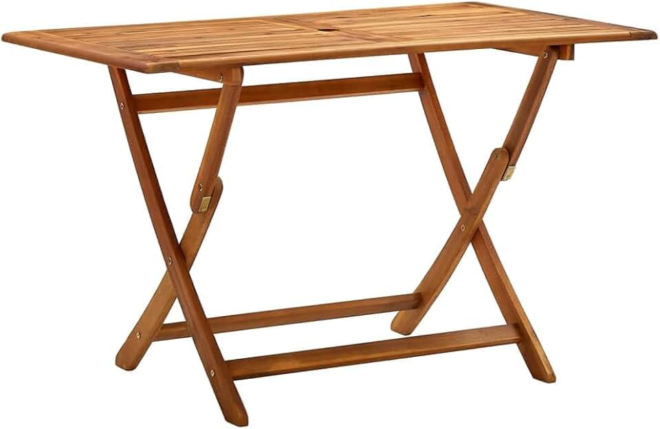 jardinite - Table pliante extérieure - 120x70x75 cm - acacia massif