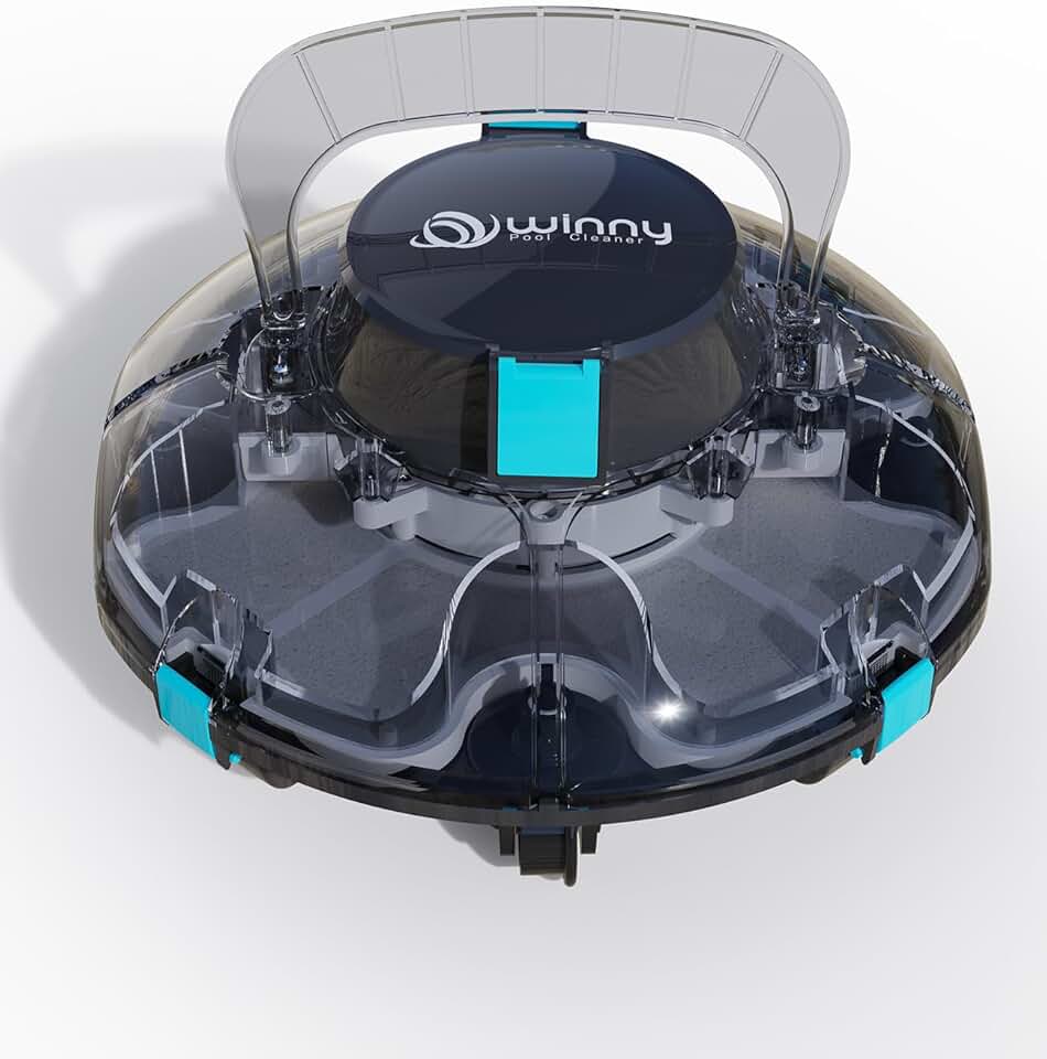 Winny - Robot piscine sans fil, 80 min d'autonomie, double filtration, 60m² - Winny200P