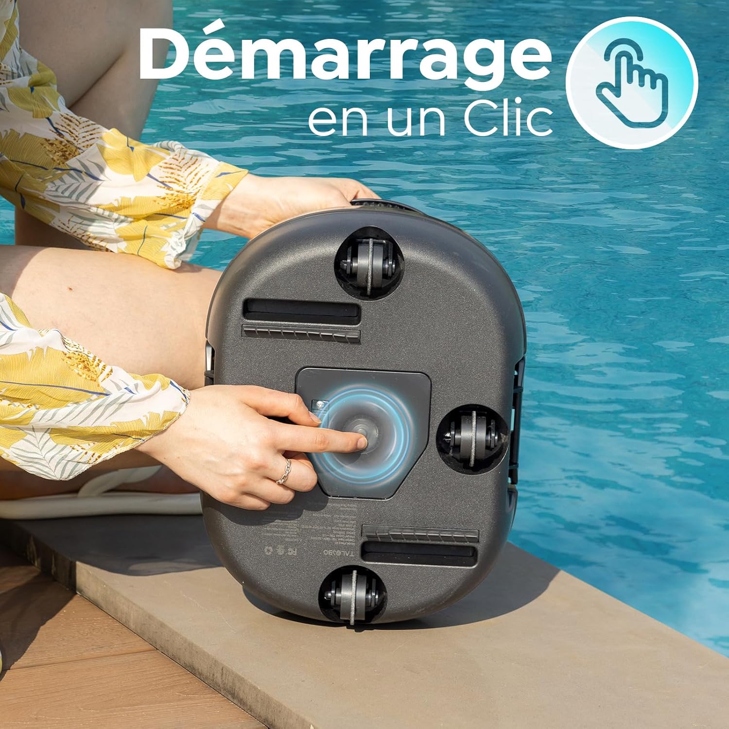S1PRO Robot piscine sans fil, 120 min autonomie, compact, 2,5h charge, 100m² max S1PRO