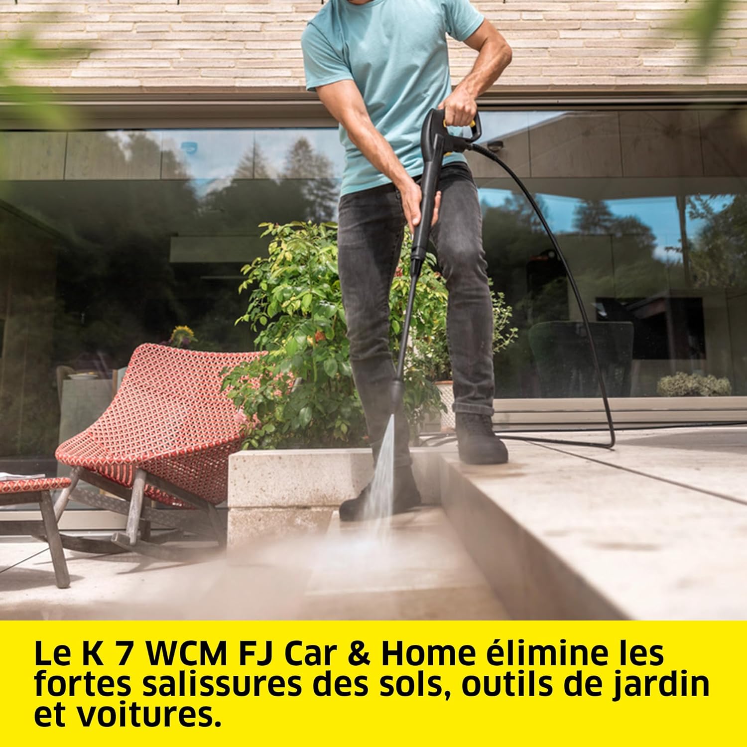 jardinite - K 7 WCM - 180 bar, 600 l/h, 60 m²/h, pistolet, accessoires - K7WCMFJ