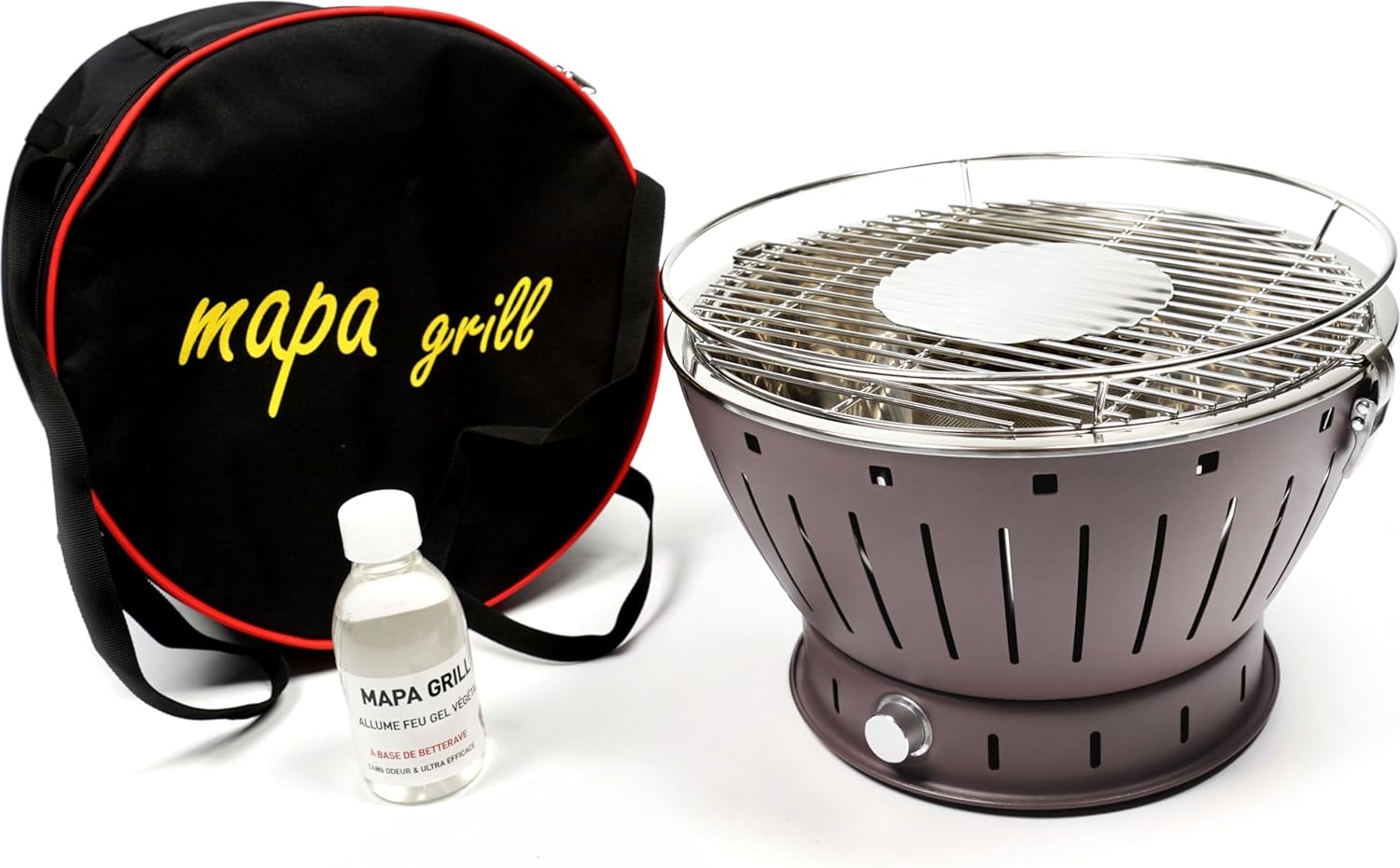 Mapa - Grill portable sans fumée - 35cm - Charbon de bois