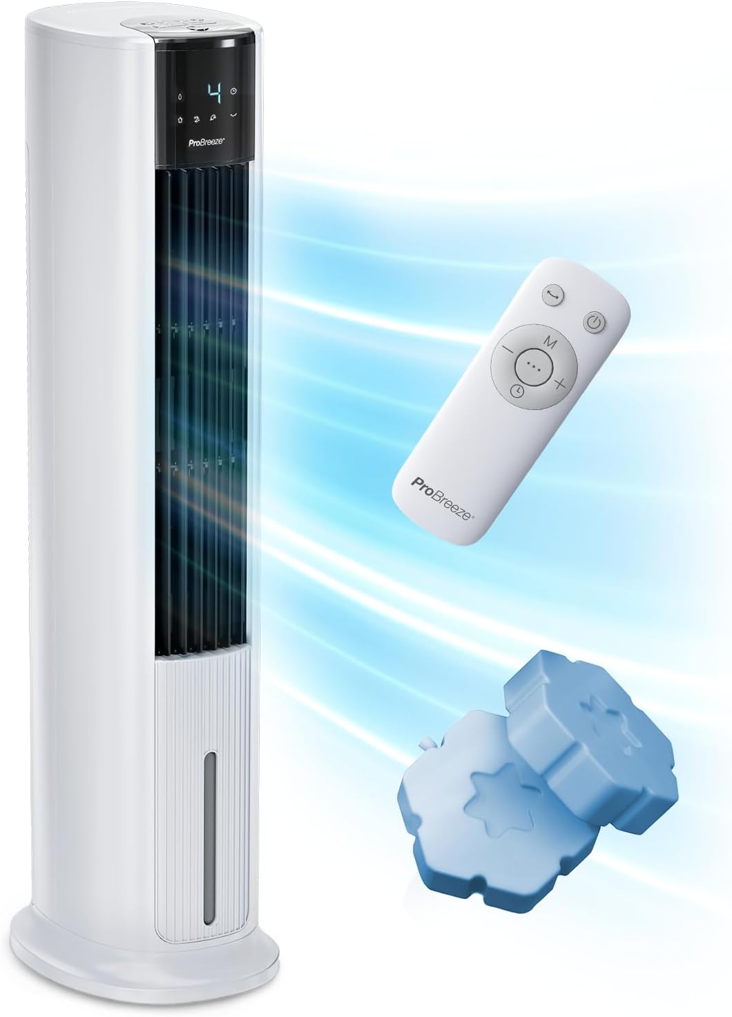 jardinite OmniAir Rafraichisseur d’Air 7L 3en1, 7 Vitesses, 3 Modes, Oscillant, Minuterie 10h, Climatiseur Mobile Sans Évacuation, Silencieux, Sans Conduit, Ventilateur Refroidisseur d'Air