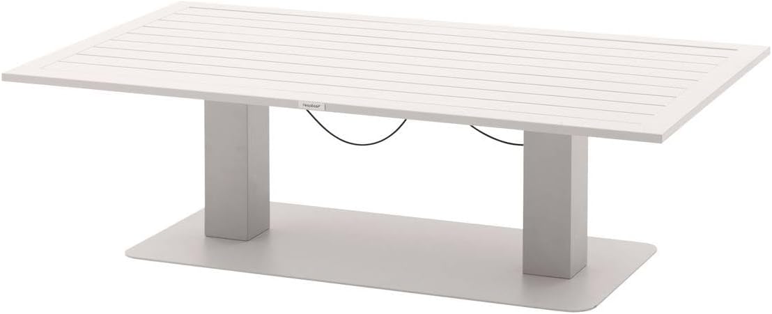 jardinite - Salimia - 150x80 cm - table jardin relevable, alu, 6-8 pers