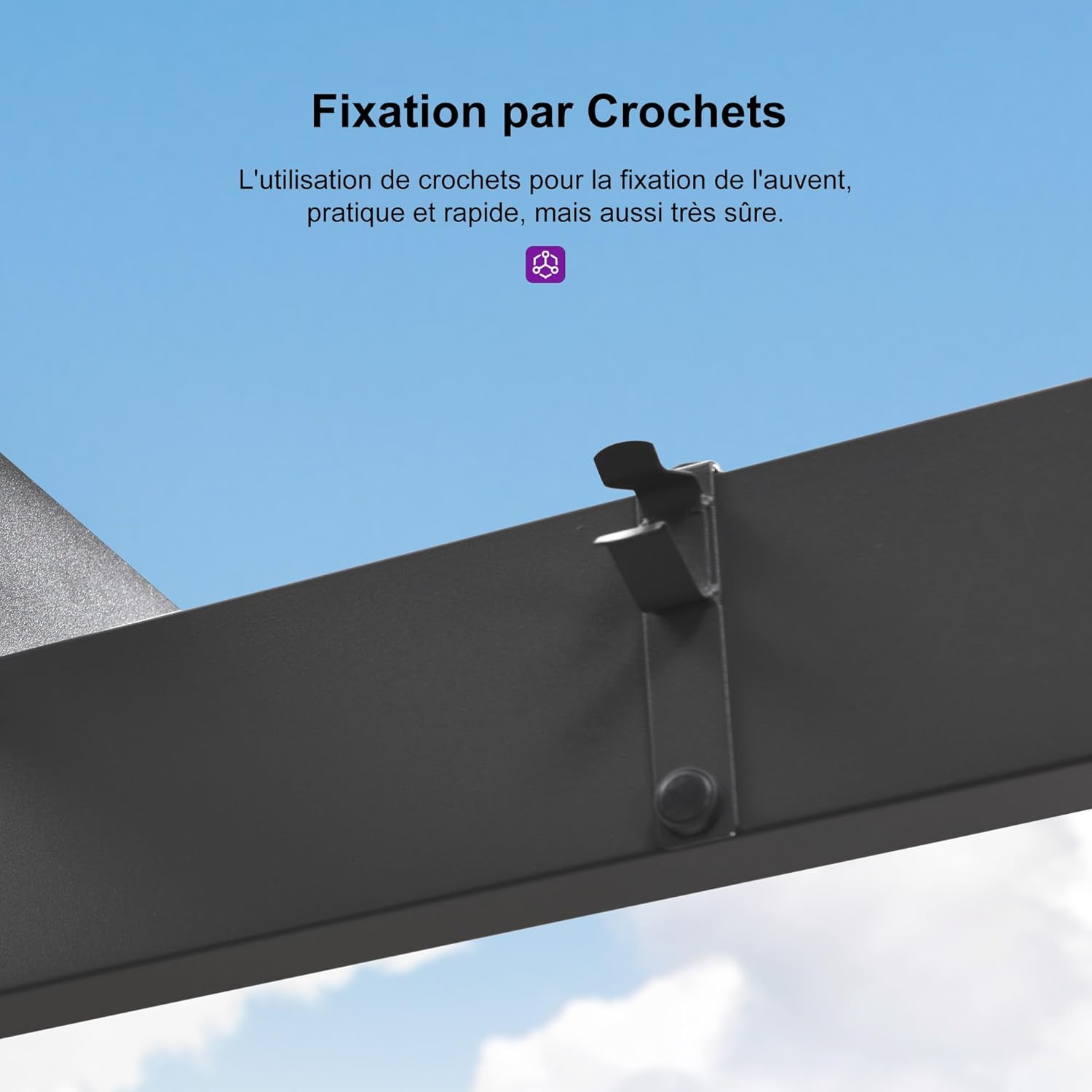 jardinite - Pergola aluminium - 4x3,2m - LED, toit rétractable, toile teintée