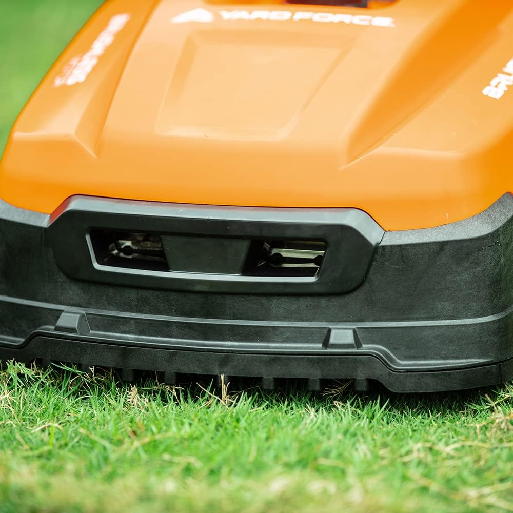 jardinite - Robot tondeuse Classic - 500m² - Bluetooth, noir/orange
