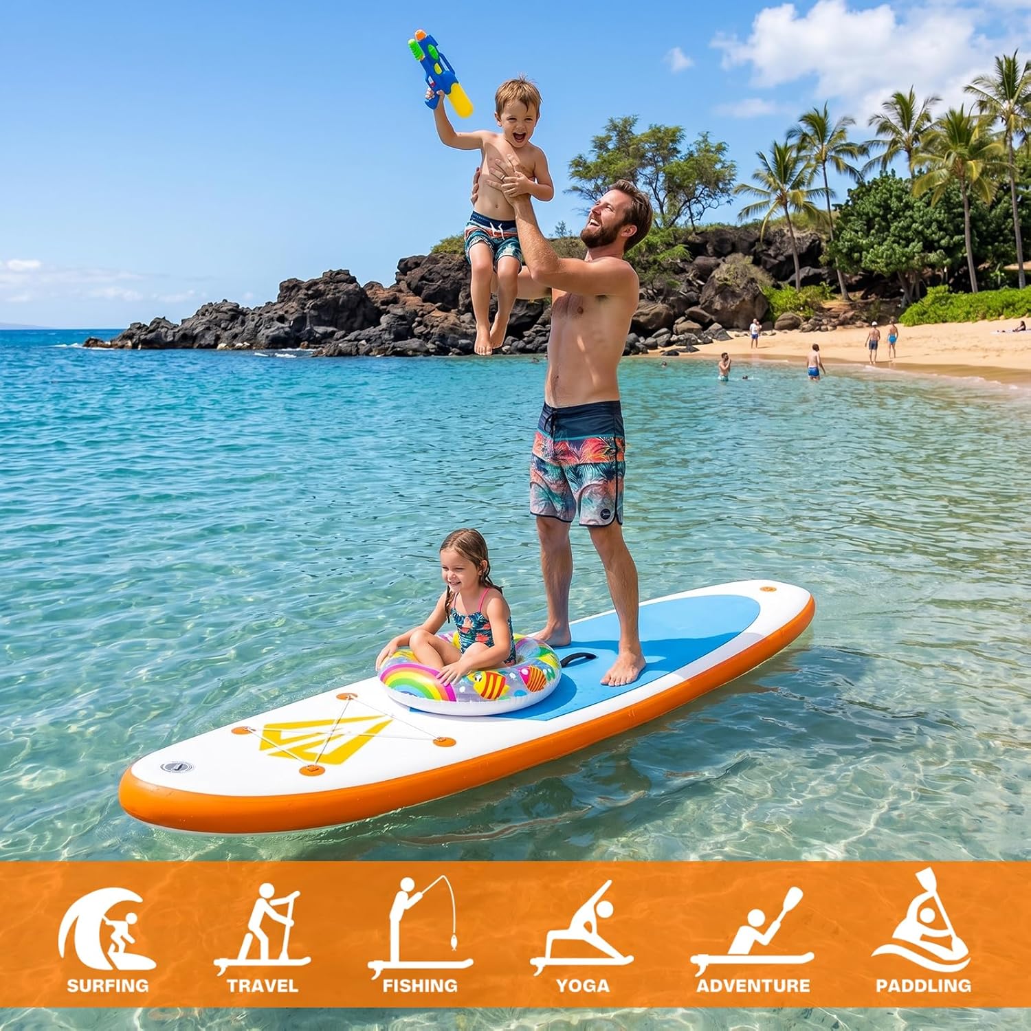 jardinite - Paddle Gonflable Adulte - Stand Up - accessoires complets, stabilité, design premium
