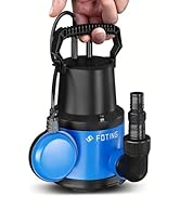 jardinite Pompe submersible 400 W, 8000 l/h, hauteur de refoulement max. 8 m - Profondeur d'immersion maximale : 7 m, réglable