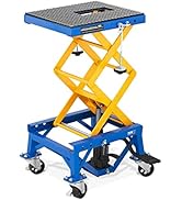 MSW Table Élévatrice Mobile Lève-Moto Pont Élevateur Moto Hydraulique Plateforme De Levage Roulan...