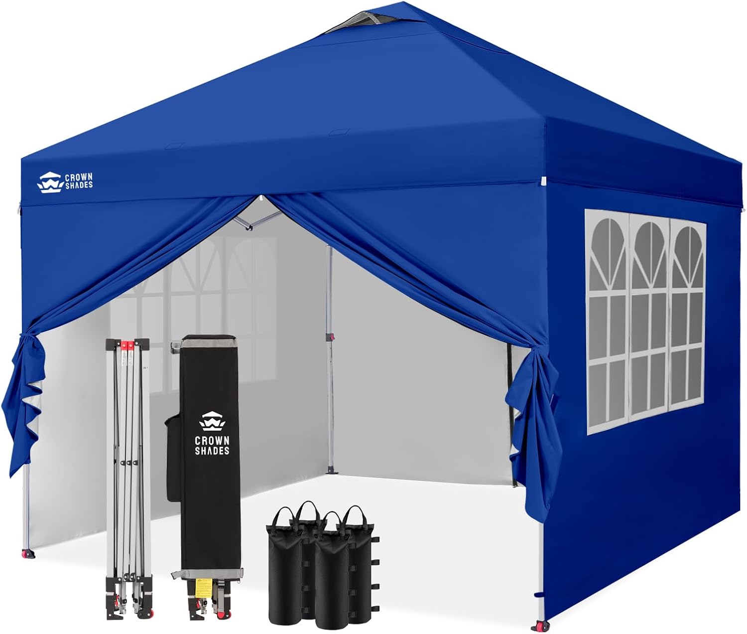 jardinite - tonnelle pliante 3x3m - imperméable, UPF 50+, 4 parois amovibles