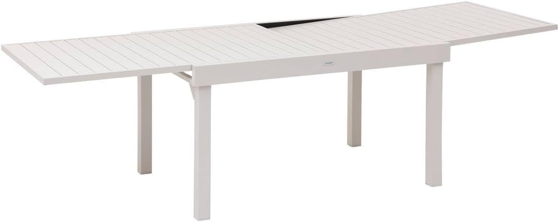 jardinite - Piazza Extensible - 220/320x100cm - 10 places, aluminium epoxy