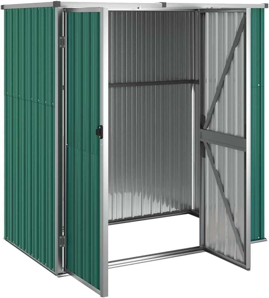 jardinite Abri à Outils de Jardin Vert 161x89x161 cm Acier galvanisé, Maison & Jardin, Pelouses & Jardins, Vie en extérieur, Structures extérieures, Cabanes & abris de Jardin, Vert, (Poids 29.62KG)